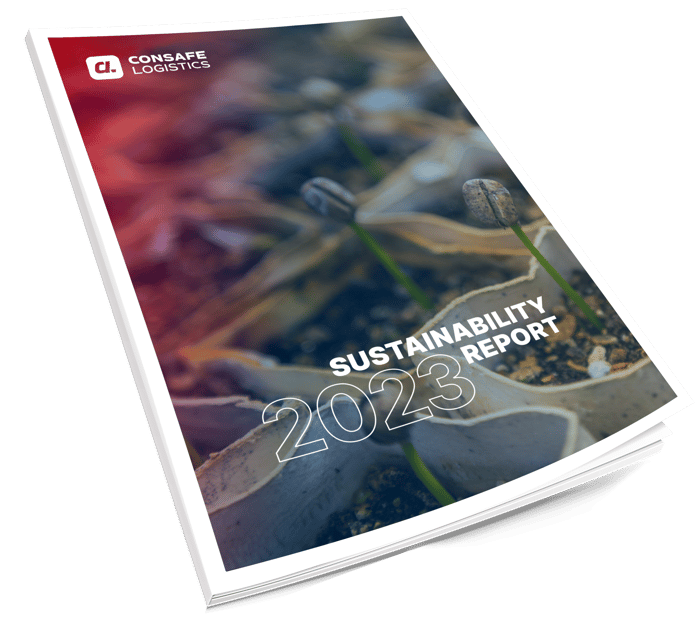 cover of consafe logistics sustainability report 2023